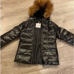 Black authentic Moncler winter coat, Never worn but took the tags off.
